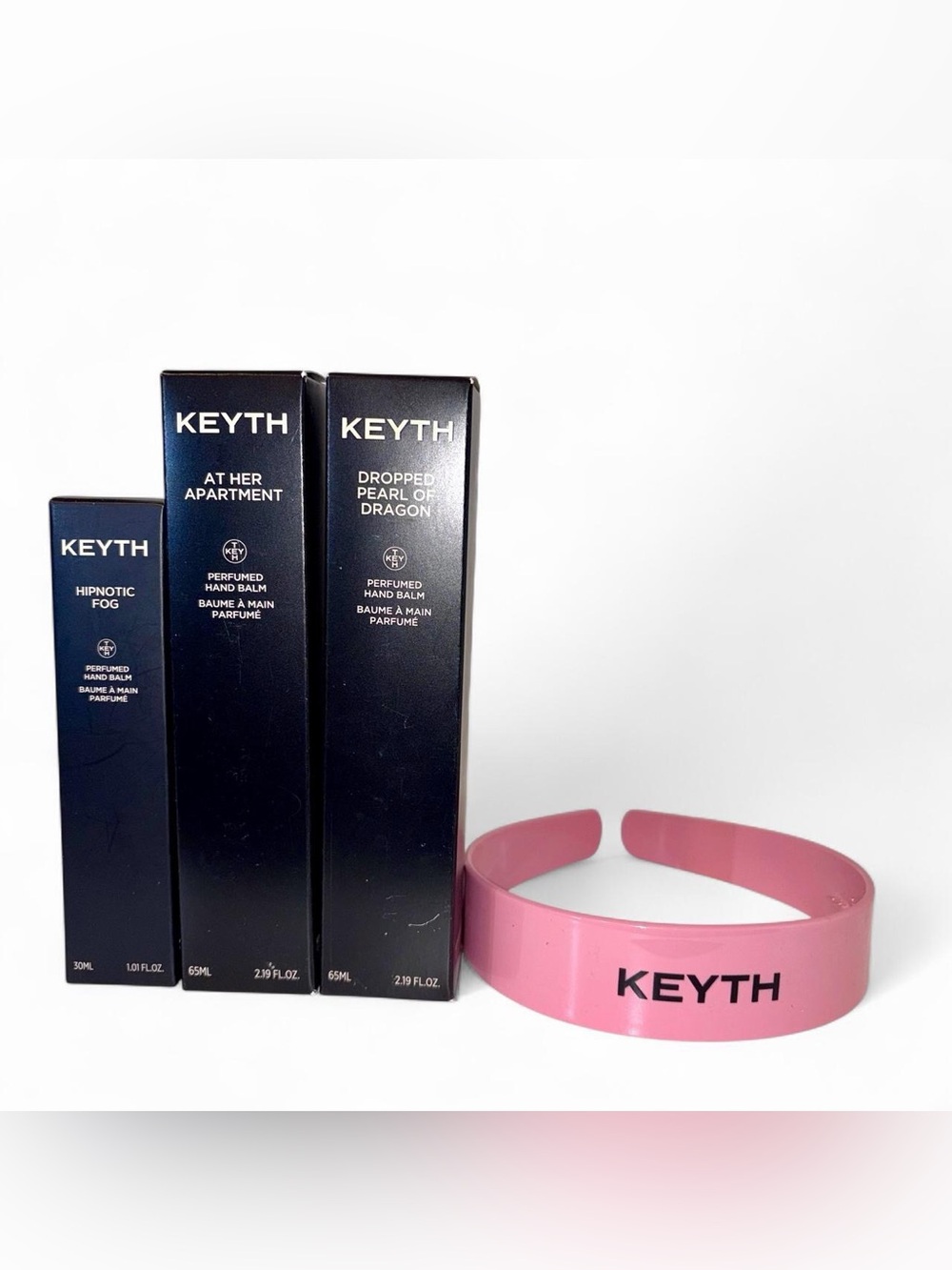 KEYTH Perfumed Hand Balm Set with Pink Headband
